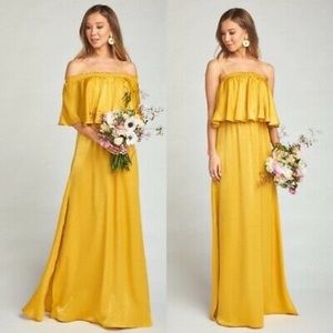 Show me your mumu hacienda dress xxsmall honey gold bridesmaid wedding guest